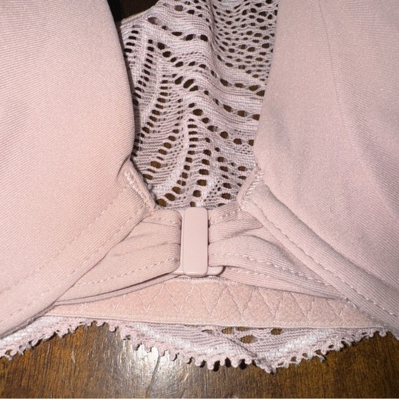 Natori Racerback Front Close 23090 Underwire Bra Blush Pink Size 32C - Picture 4 of 6